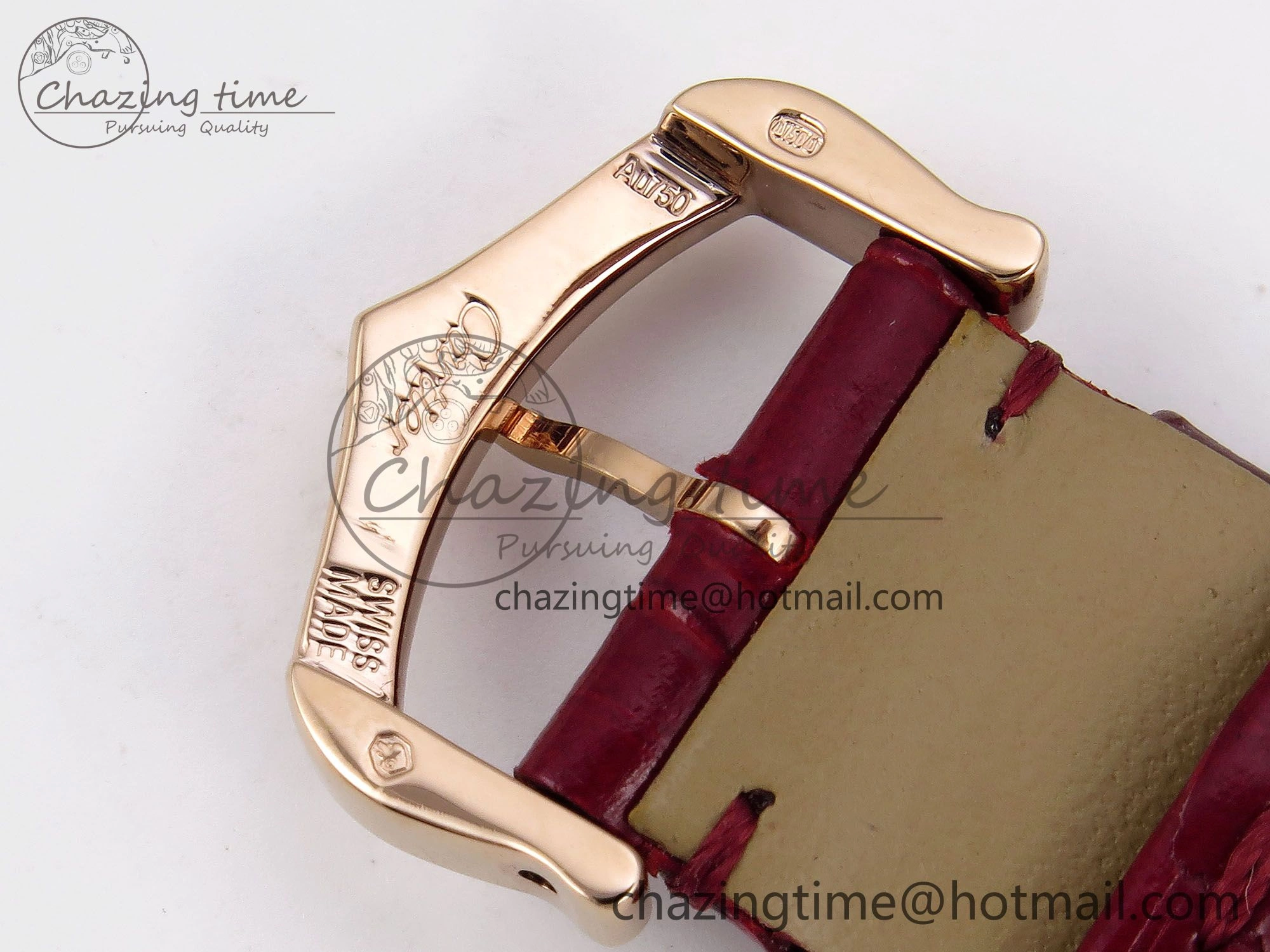 Santos Dumont 31.4mm RG AF 1:1 Best Edition Silver Dial on Red Croco Strap A157