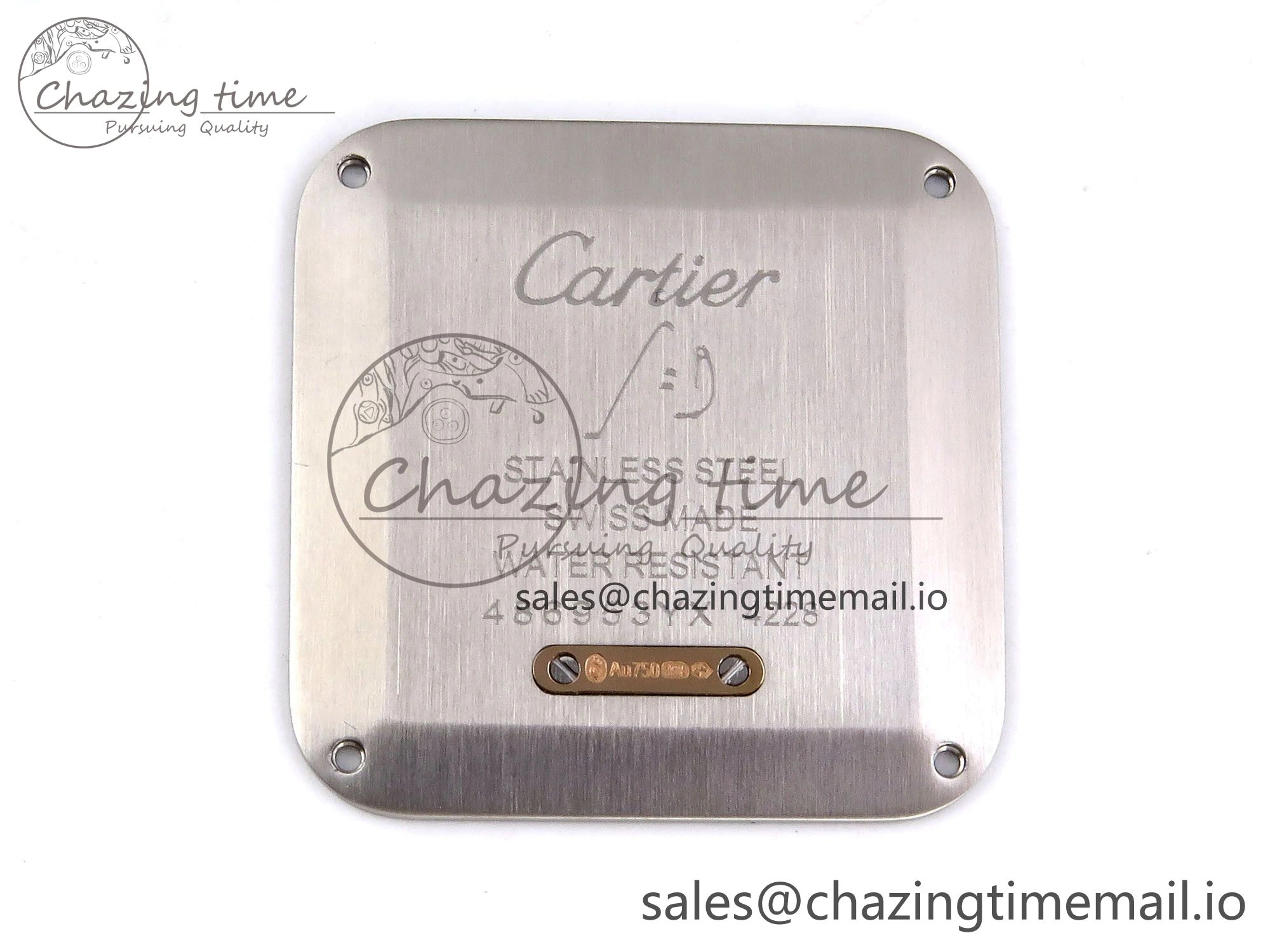 Santos Dumont 31.4mm SS RG AF 1:1 Best Edition Silver Dial on Gray Croco Strap A157