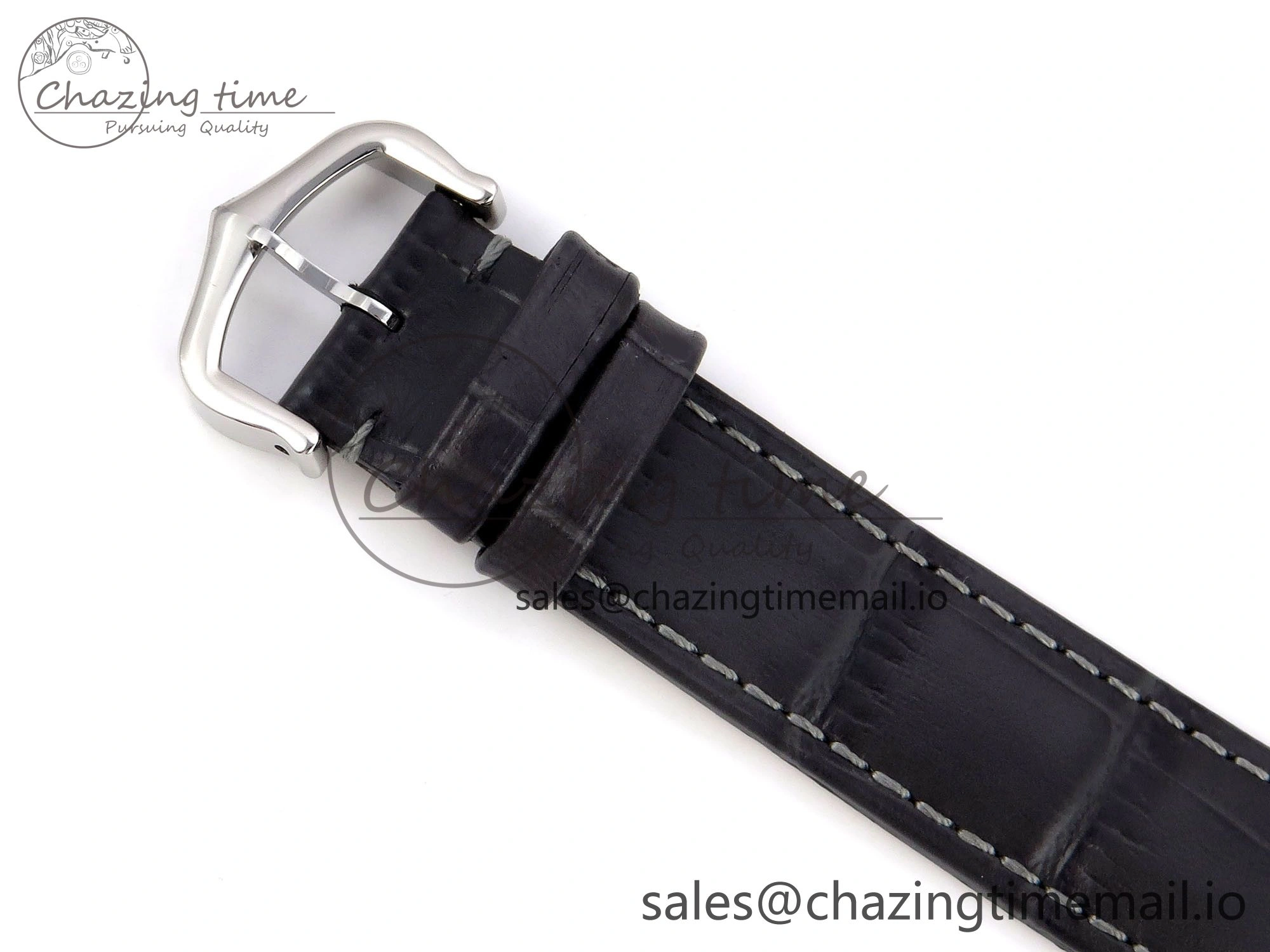 Santos Dumont 31.4mm SS RG AF 1:1 Best Edition Silver Dial on Gray Croco Strap A157