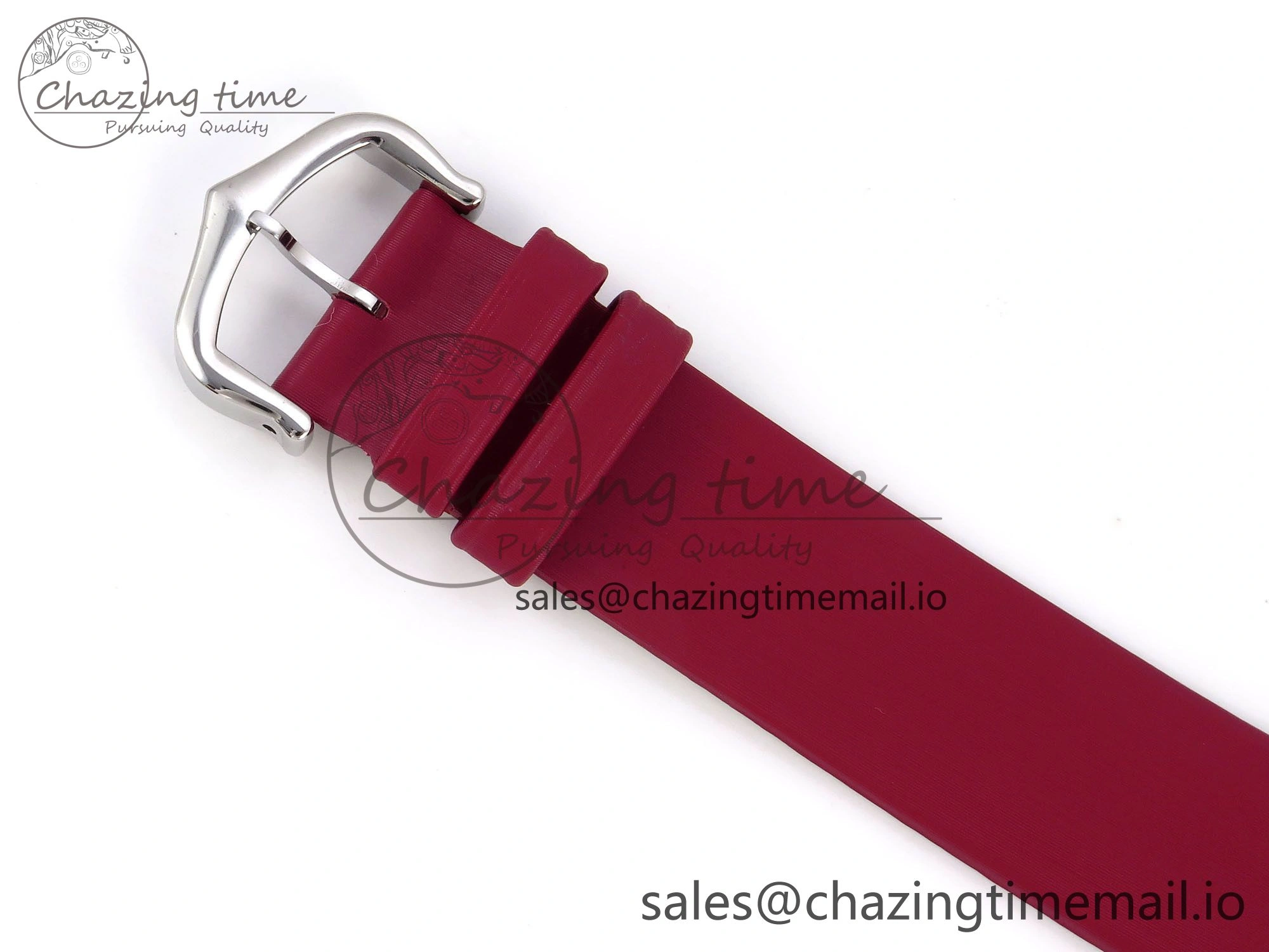Santos Dumont 31.4mm SS RG AF 1:1 Best Edition Silver Dial on Red Fabric Strap A157
