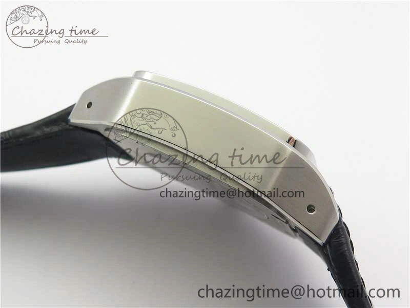 Santos WM505914 45mm SS WWF Maker 3 Dial with Display Caseback On Black Leather Strap A2824