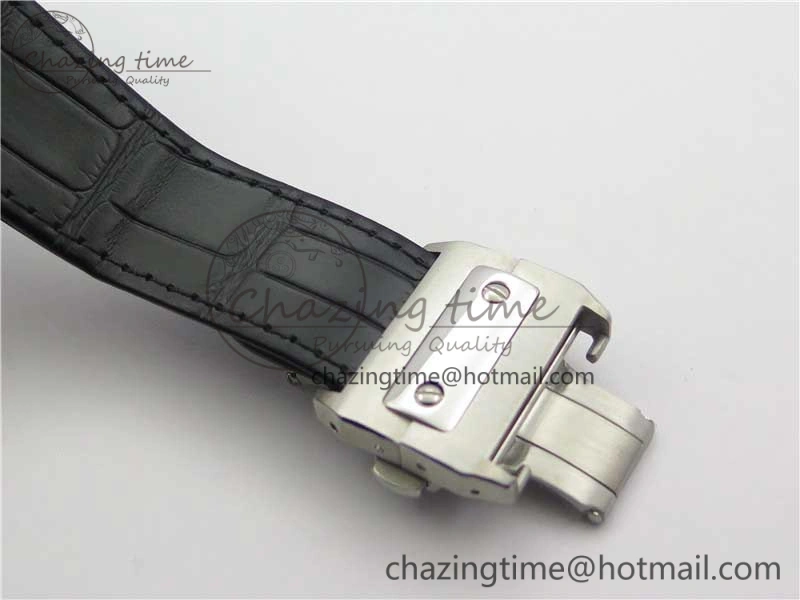 Santos WM505914 45mm SS WWF Maker 3 Dial with Display Caseback On Black Leather Strap A2824