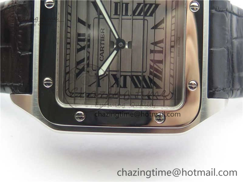 Santos WM505914 45mm SS WWF Maker 3 Dial with Display Caseback On Black Leather Strap A2824