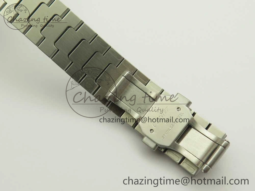 Santos de Cartier 35mm 2018 GF 1:1 Best Edition White Dial on SS SmartLinks Bracelet MIYOTA 9015 (Free Leather)