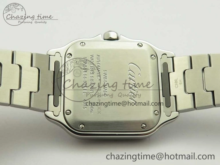 Santos de Cartier 35mm 2018 GF 1:1 Best Edition White Dial on SS SmartLinks Bracelet MIYOTA 9015 (Free Leather)