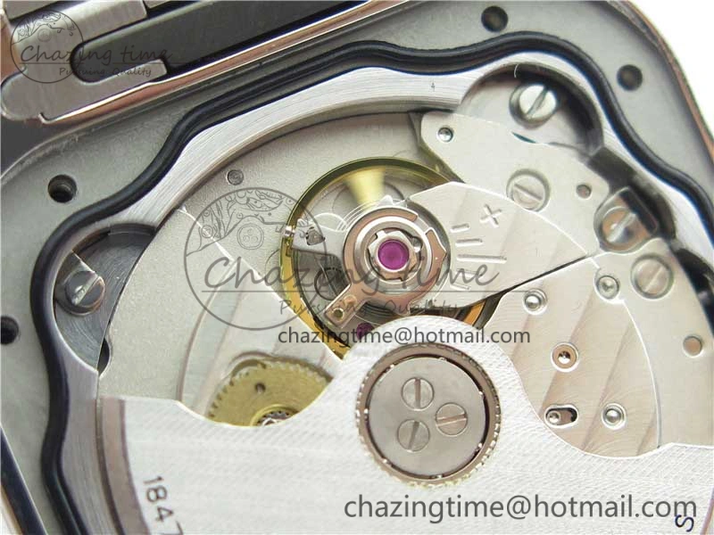 Santos de Cartier 35mm 2018 SS YG RXW 1:1 Best Edition White Dial on SS YG SmartLinks Bracelet MIYOTA 9015