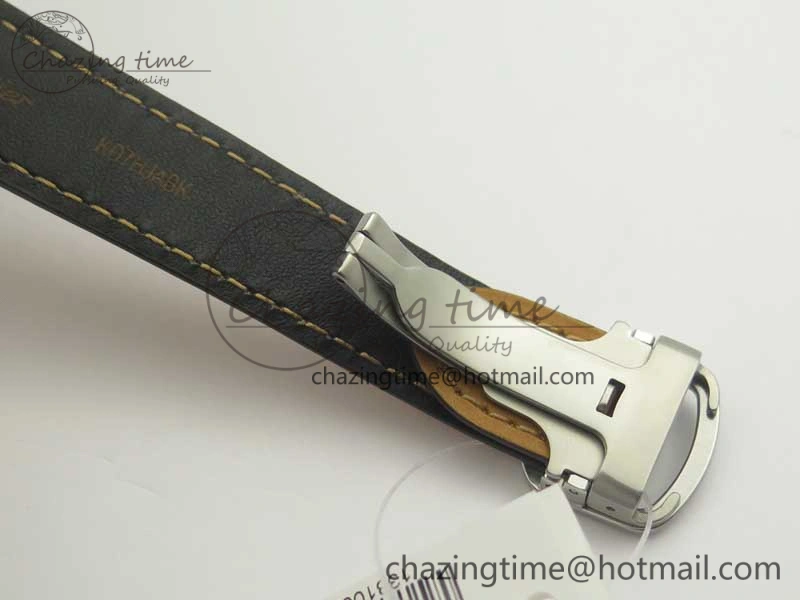 Santos de Cartier 35mm 2018 V6F 1:1 Best Edition White Dial on Brown Leather Strap MIYOTA 9015