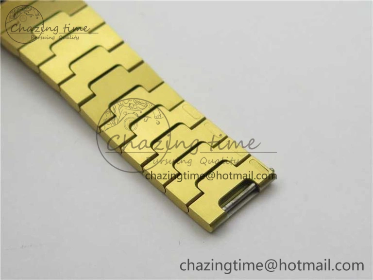 Santos de Cartier 35mm 2018 YG Diamonds Bezel RXW 1:1 Best Edition White Dial on SmartLinks YG Bracelet MIYOTA 9015