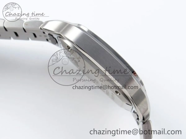 Santos de Cartier 35mm BVF 1:1 Best Edition Green Dial on SS SmartLinks Bracelet MIYOTA 9015