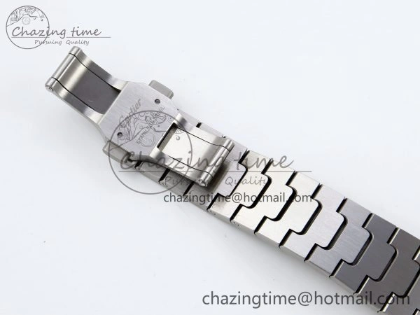 Santos de Cartier 35mm BVF 1:1 Best Edition Green Dial on SS SmartLinks Bracelet MIYOTA 9015