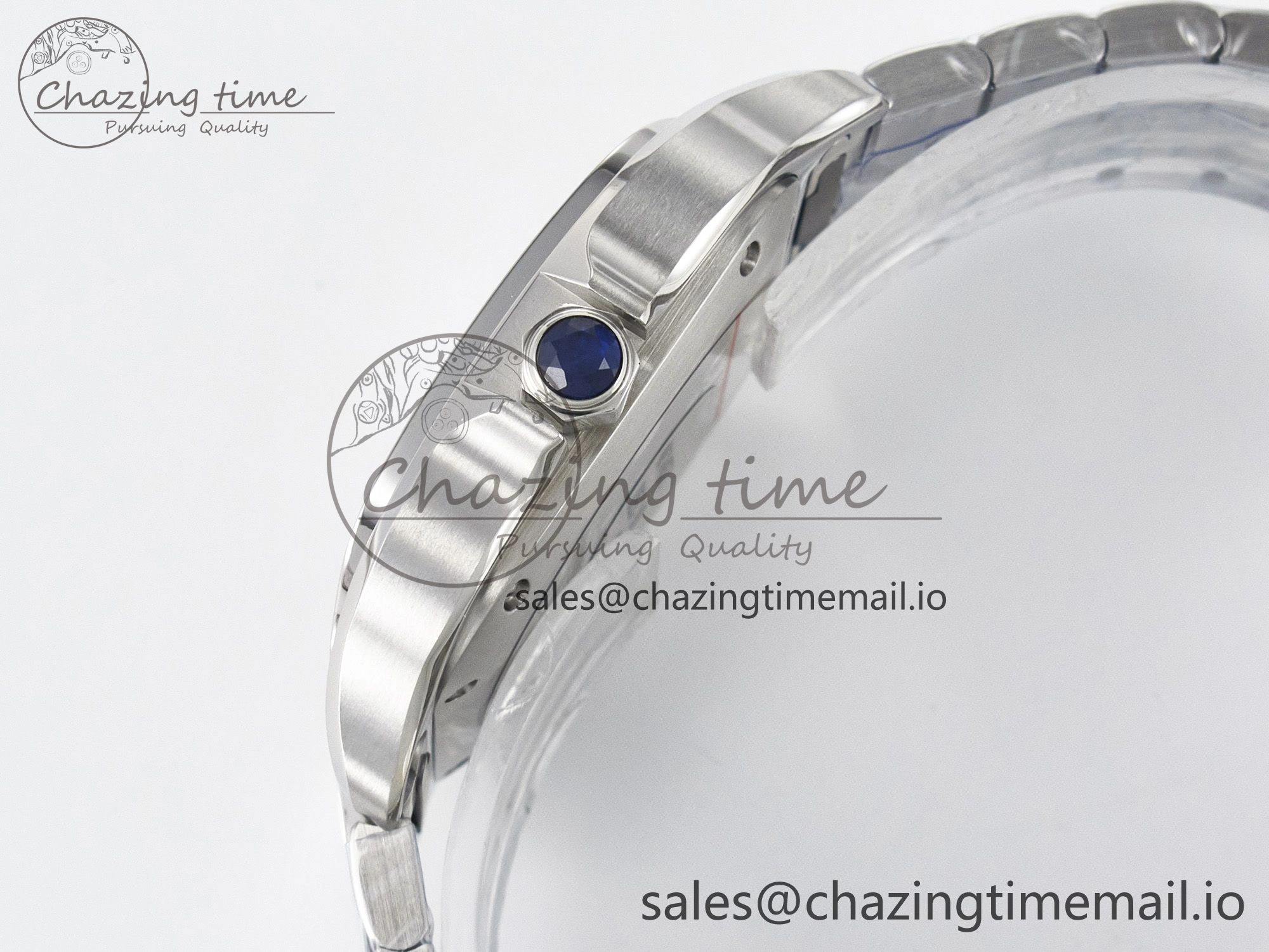 Santos de Cartier 35mm J12F 1:1 Best Edition White Dial on SS SmartLinks Bracelet MIYOTA 9015