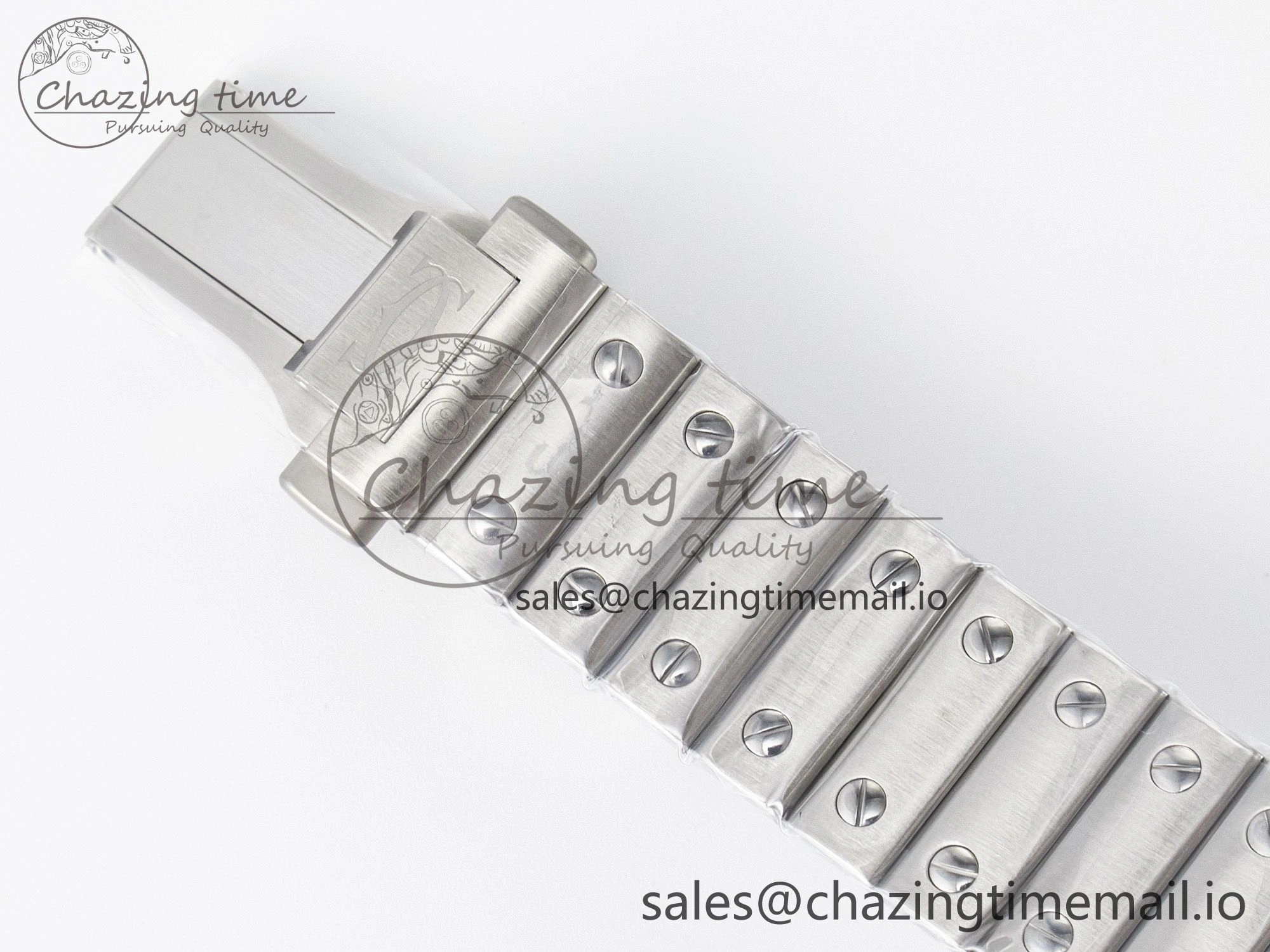 Santos de Cartier 35mm J12F 1:1 Best Edition White Dial on SS SmartLinks Bracelet MIYOTA 9015