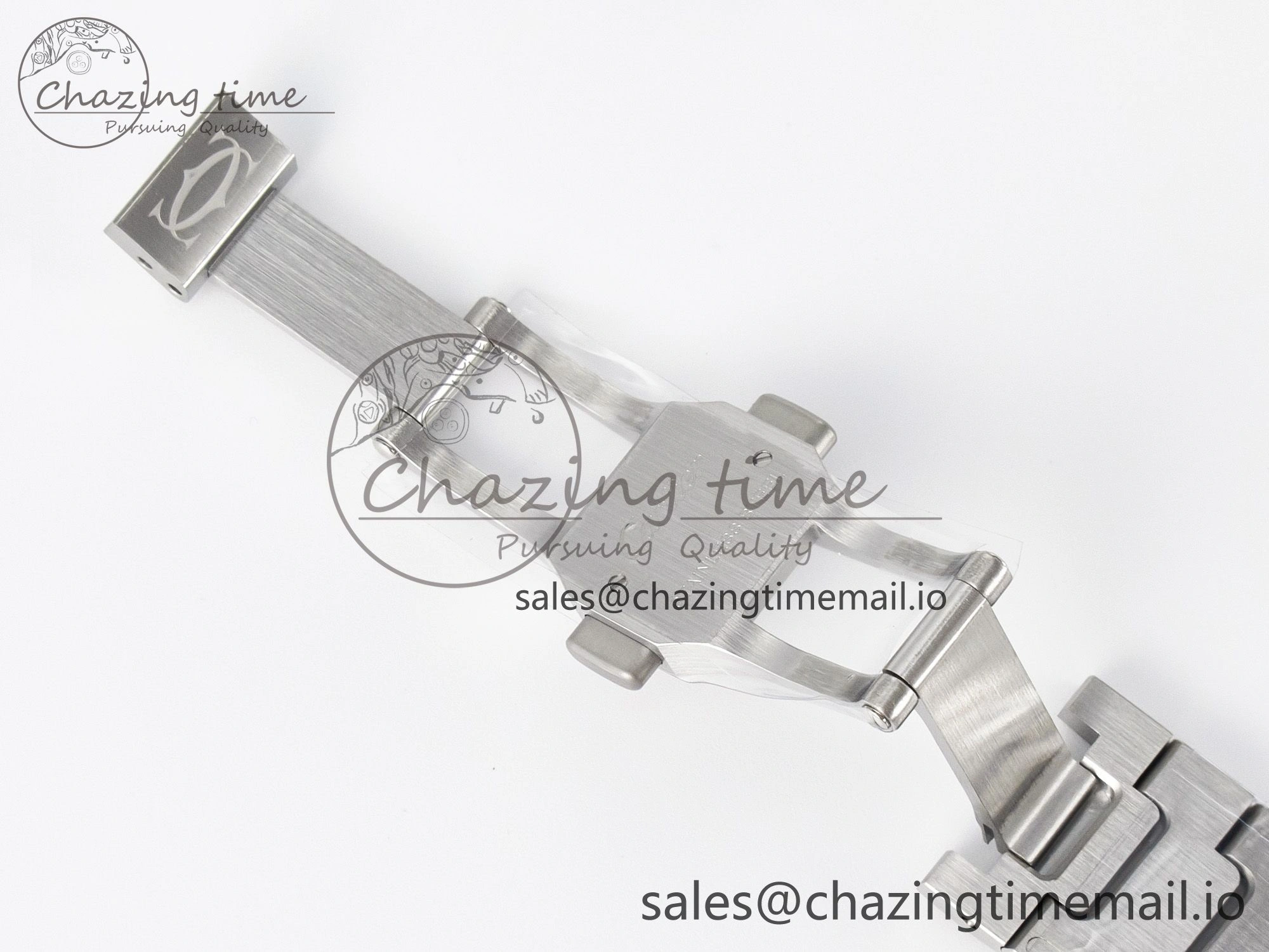 Santos de Cartier 35mm J12F 1:1 Best Edition White Dial on SS SmartLinks Bracelet MIYOTA 9015