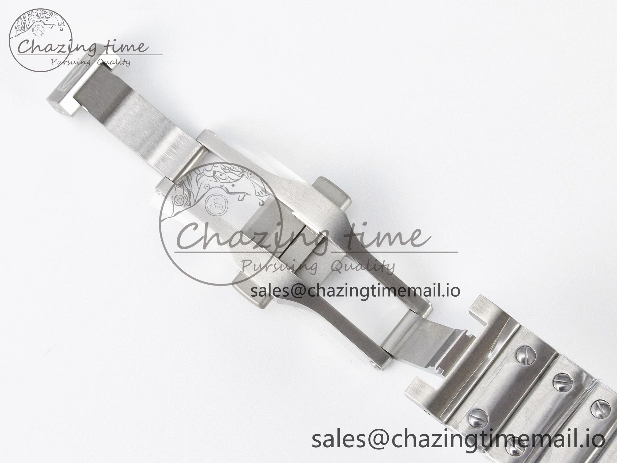 Santos de Cartier 35mm J12F 1:1 Best Edition White Dial on SS SmartLinks Bracelet MIYOTA 9015