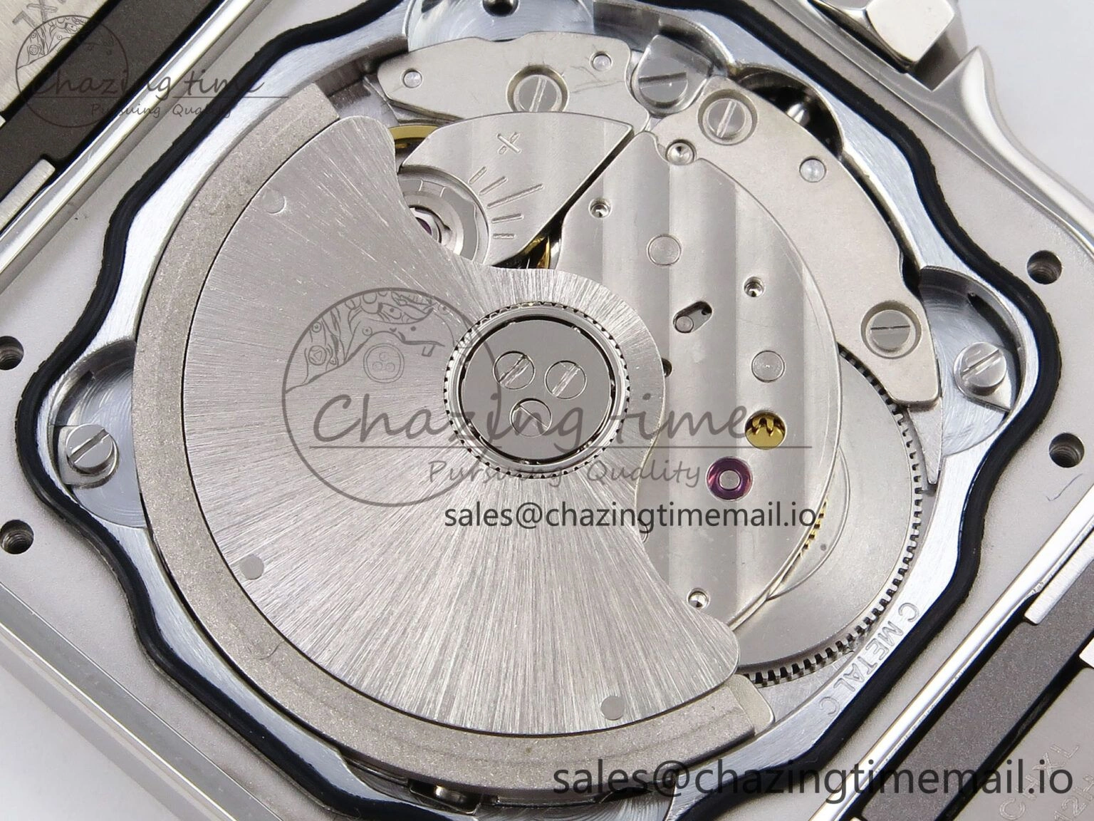 Santos de Cartier 35mm SS AF 1:1 Best Edition Blue Dial on SS SmartLinks Bracelet MIYOTA 9015