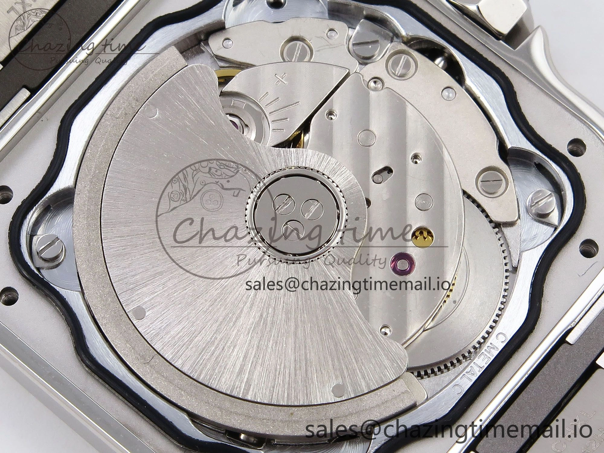 Santos de Cartier 35mm SS AF 1:1 Best Edition Green Dial on SS SmartLinks Bracelet MIYOTA 9015