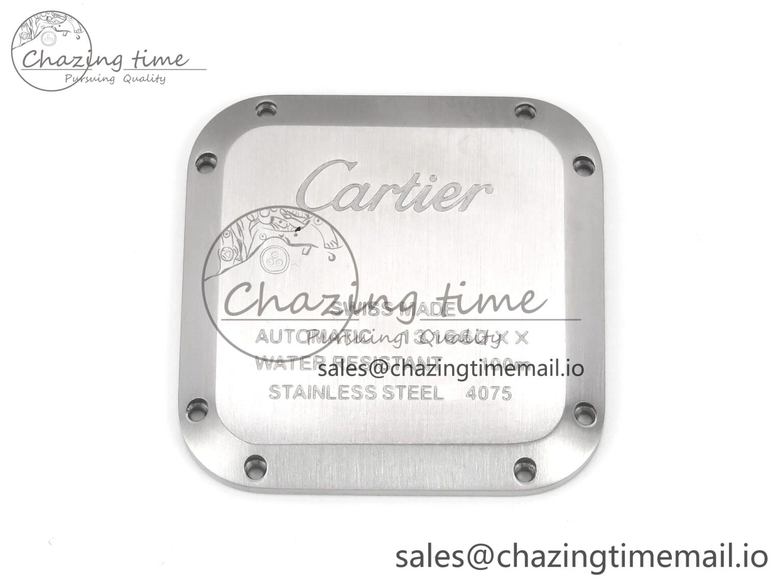 Santos de Cartier 35mm SS BVF 1:1 Best Edition Brown Dial on SS SmartLinks Bracelet MIYOTA 9015 V2