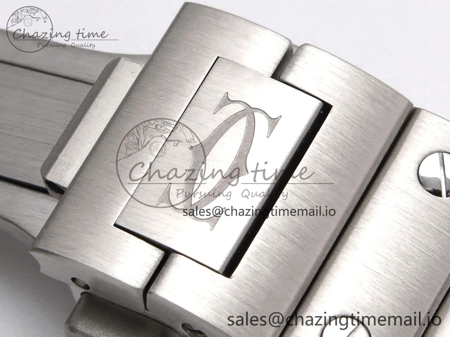 Santos de Cartier 35mm SS BVF 1:1 Best Edition Brown Dial on SS SmartLinks Bracelet MIYOTA 9015 V2