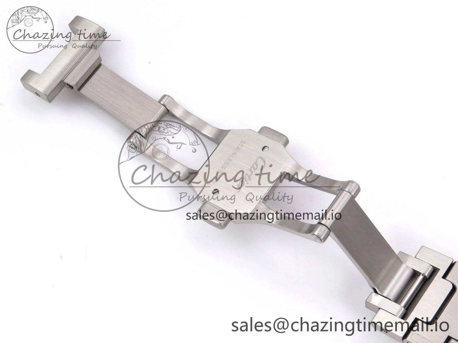 Santos de Cartier 35mm SS BVF 1:1 Best Edition Brown Dial on SS SmartLinks Bracelet MIYOTA 9015 V2
