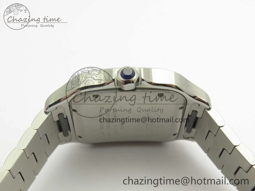 Santos de Cartier 40mm 2018 BVF 1:1 Best Edition Blue Dial on SS SmartLinks Bracelet MIYOTA 9015