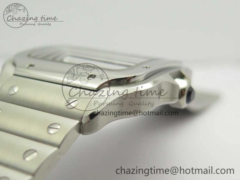 Santos de Cartier 40mm 2018 BVF 1:1 Best Edition Blue Dial on SS SmartLinks Bracelet MIYOTA 9015