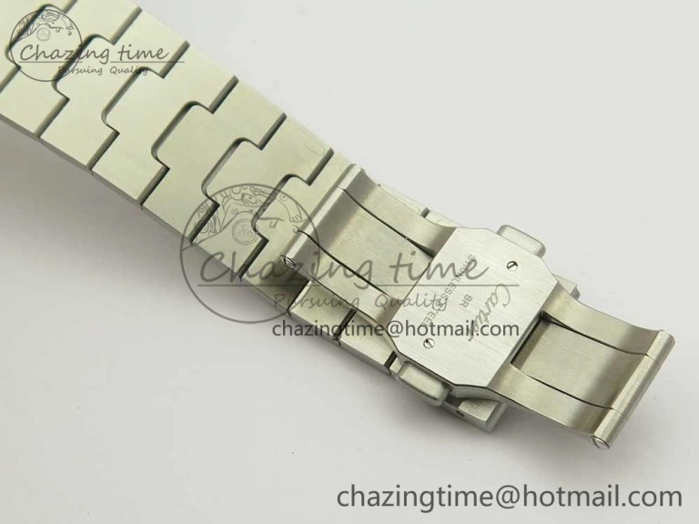 Santos de Cartier 40mm 2018 BVF 1:1 Best Edition RG Bezel White Dial on SS SmartLinks Bracelet MIYOTA 9015