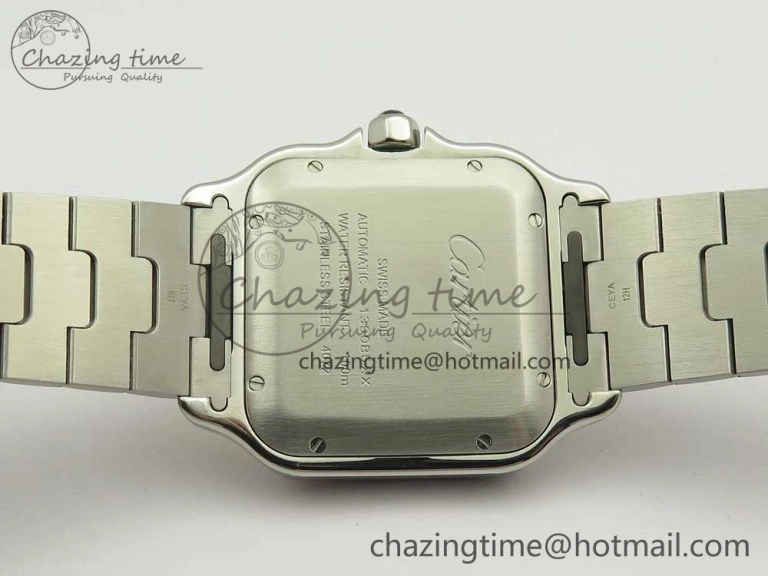 Santos de Cartier 40mm 2018 BVF 1:1 Best Edition RG Bezel White Dial on SS SmartLinks Bracelet MIYOTA 9015