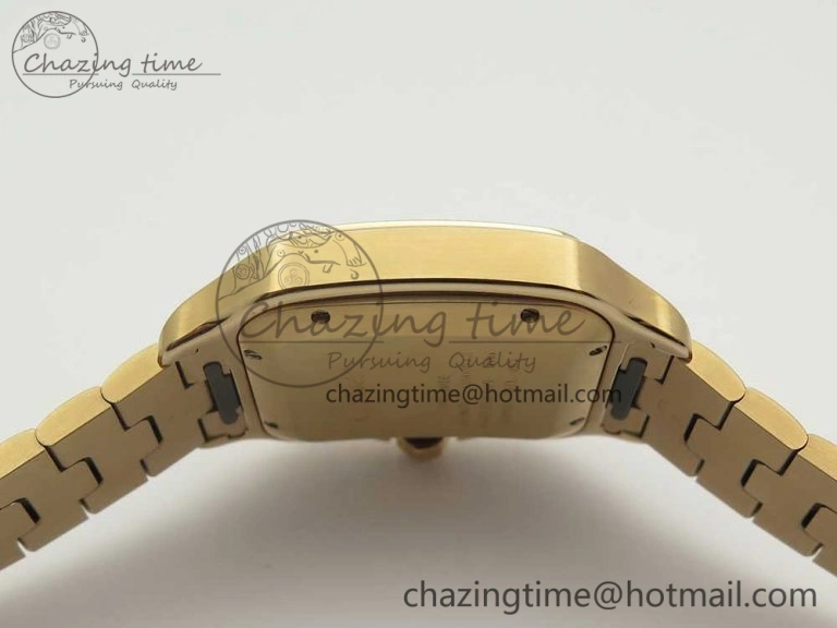 Santos de Cartier 40mm 2018 BVF 1:1 Best Edition RG White Dial on RG SmartLinks Bracelet MIYOTA 9015