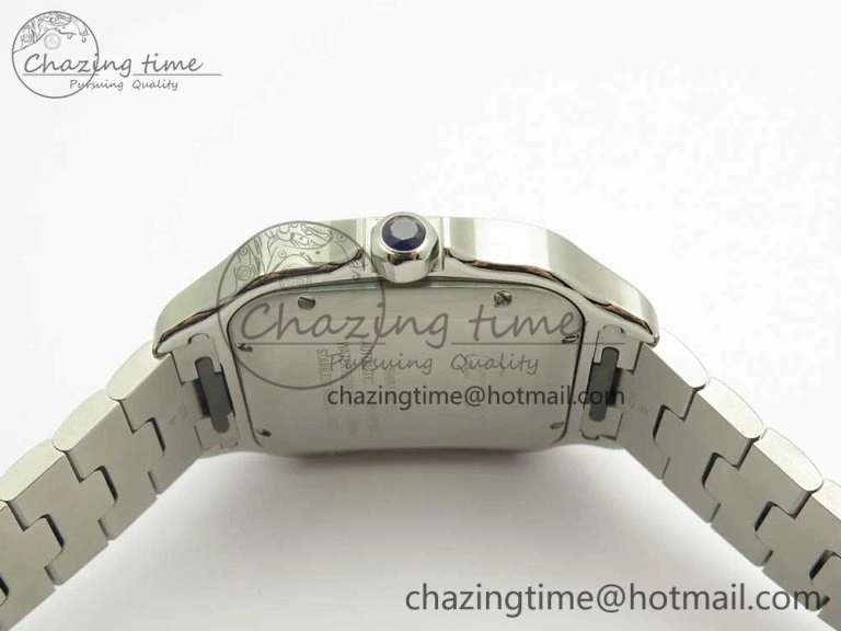 Santos de Cartier 40mm 2018 BVF 1:1 Best Edition YG Bezel White Dial on SS SmartLinks Bracelet MIYOTA 9015