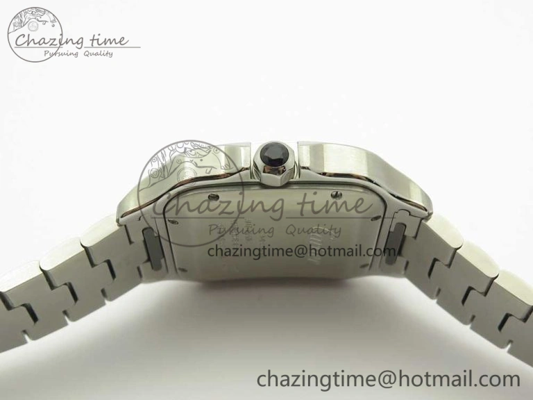Santos de Cartier 40mm 2018 GF 1:1 Best Edition White Dial on SS SmartLinks Bracelet MIYOTA 9015 (Free Leather)