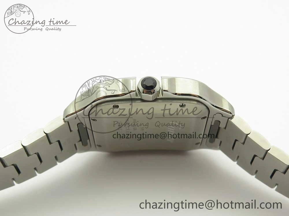Santos de Cartier 40mm 2018 GF 1:1 Best Edition White Dial on SS SmartLinks Bracelet MIYOTA 9015 (Free Leather)