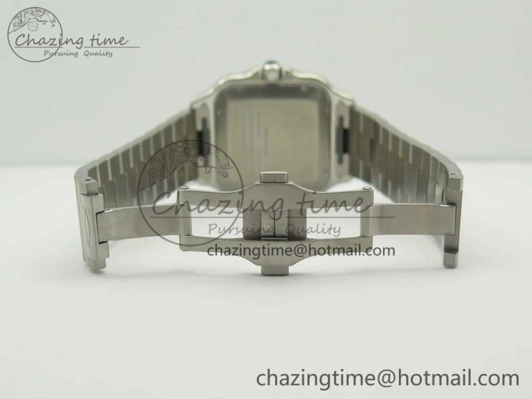 Santos de Cartier 40mm 2018 GF 1:1 Best Edition White Dial on SS SmartLinks Bracelet MIYOTA 9015 (Free Leather)