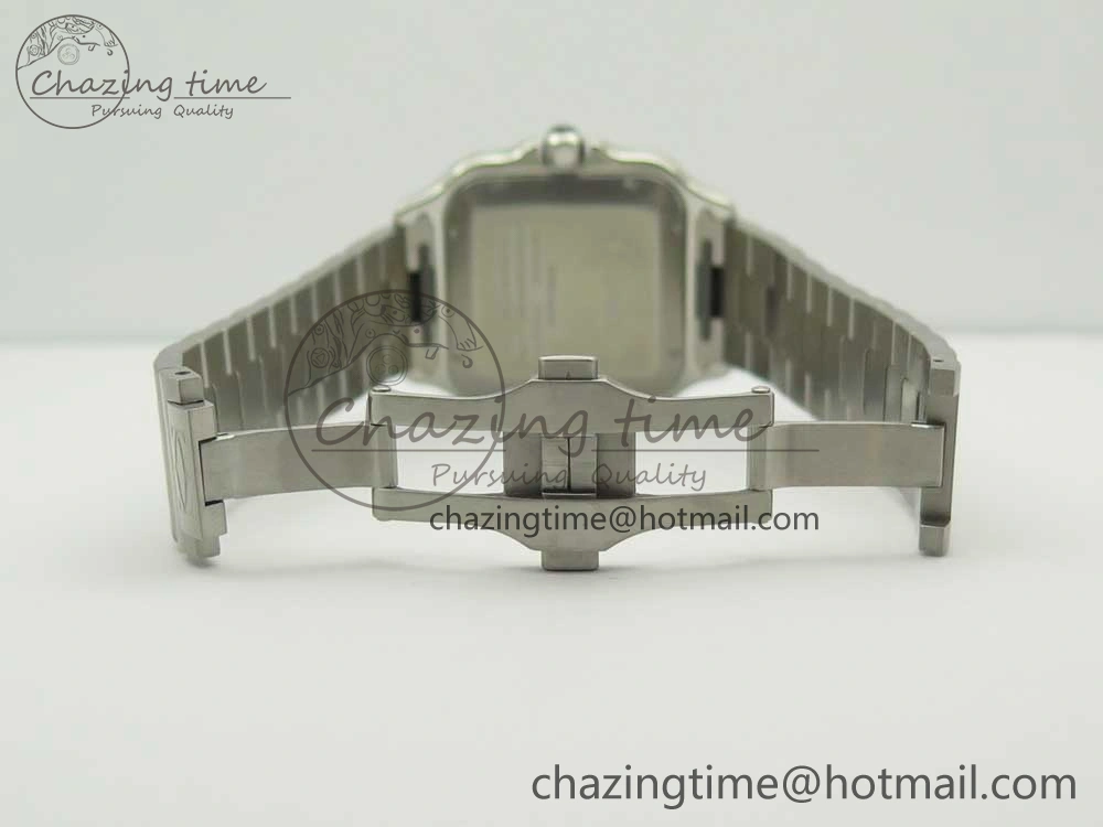 Santos de Cartier 40mm 2018 GF 1:1 Best Edition White Dial on SS SmartLinks Bracelet MIYOTA 9015 (Free Leather)