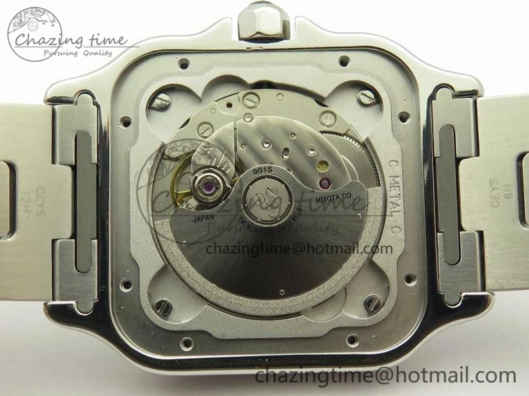 Santos de Cartier 40mm 2018 GF 1:1 Best Edition White Dial on SS SmartLinks Bracelet MIYOTA 9015 (Free Leather)