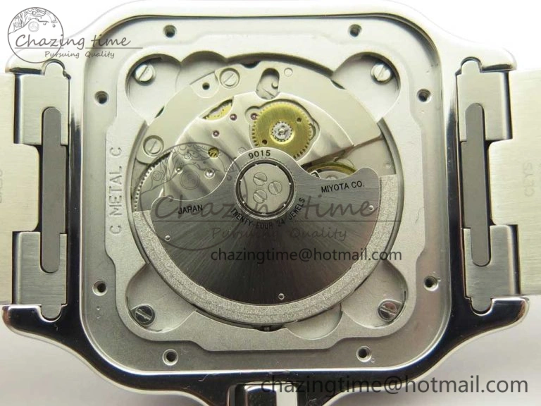 Santos de Cartier 40mm 2018 GF 1:1 Best Edition White Dial on SS SmartLinks Bracelet MIYOTA 9015 (Free Leather)