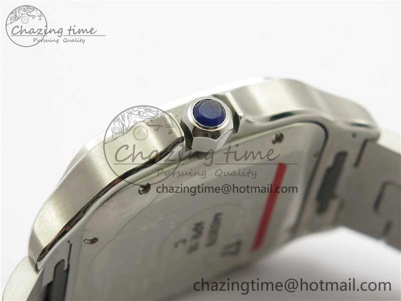 Santos de Cartier 40mm 2018 RXW 1:1 Best Edition Blue Dial on SS SmartLinks Bracelet MIYOTA 9015