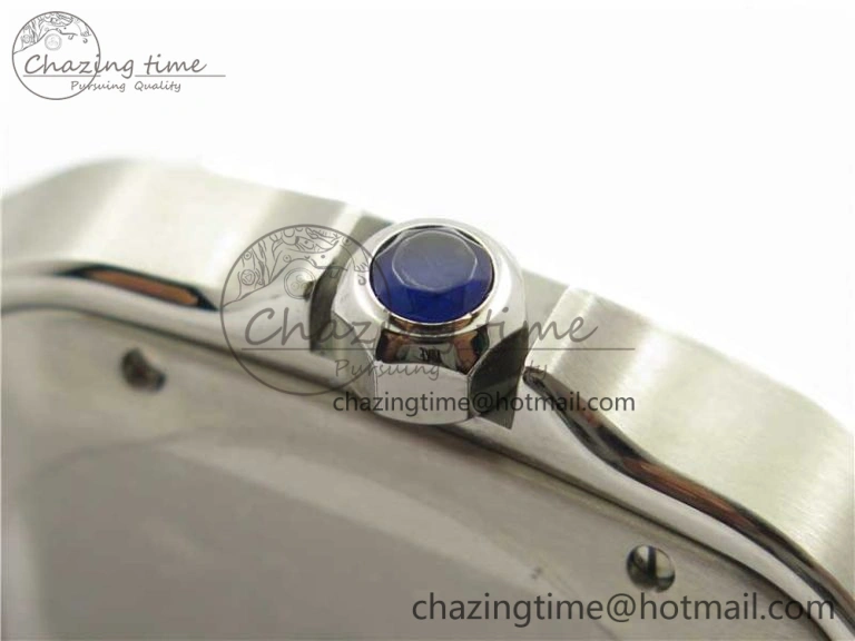 Santos de Cartier 40mm 2018 RXW 1:1 Best Edition Blue Dial on SS SmartLinks Bracelet MIYOTA 9015
