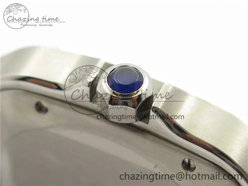Santos de Cartier 40mm 2018 RXW 1:1 Best Edition Blue Dial on SS SmartLinks Bracelet MIYOTA 9015