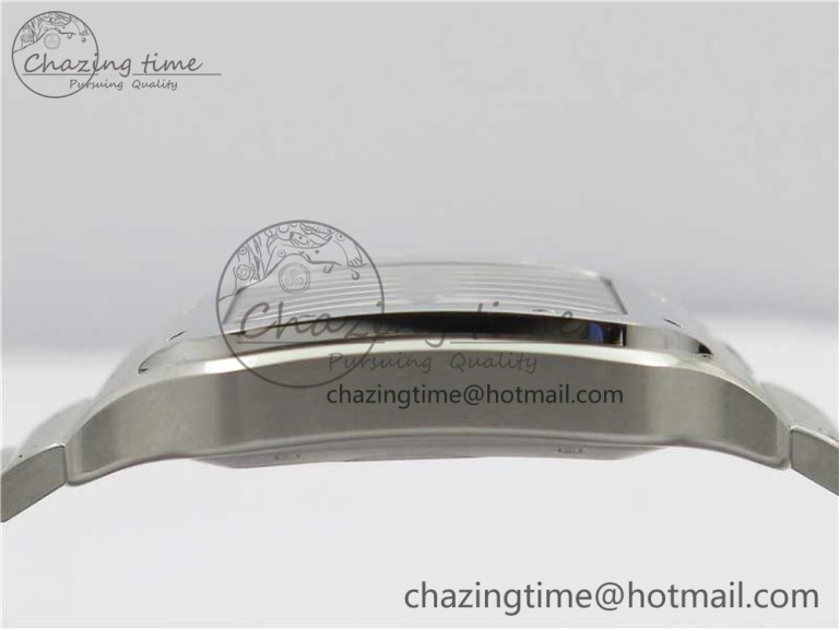 Santos de Cartier 40mm 2018 RXW 1:1 Best Edition White Dial on SS SmartLinks Bracelet MIYOTA 9015