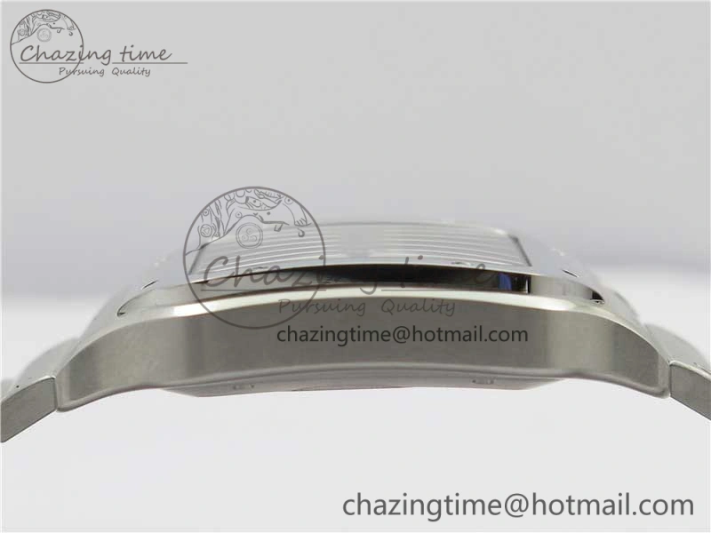 Santos de Cartier 40mm 2018 RXW 1:1 Best Edition White Dial on SS SmartLinks Bracelet MIYOTA 9015