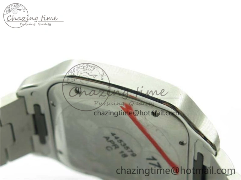 Santos de Cartier 40mm 2018 SS RG RXW 1:1 Best Edition White Dial on SS RG SmartLinks Bracelet MIYOTA 9015