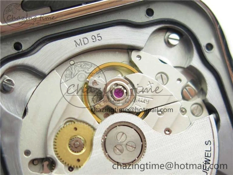 Santos de Cartier 40mm 2018 SS RG RXW 1:1 Best Edition White Dial on SS RG SmartLinks Bracelet MIYOTA 9015