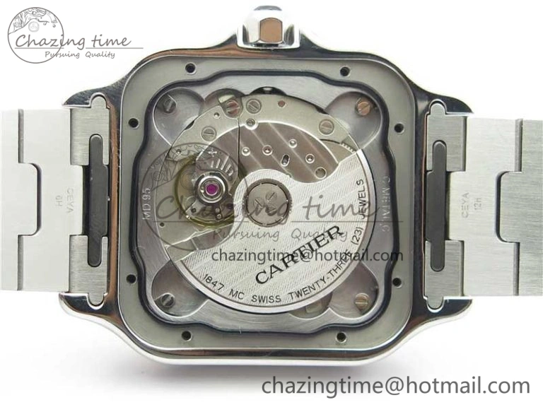 Santos de Cartier 40mm 2018 SS YG RXW 1:1 Best Edition White Dial on SS YG SmartLinks Bracelet MIYOTA 9015