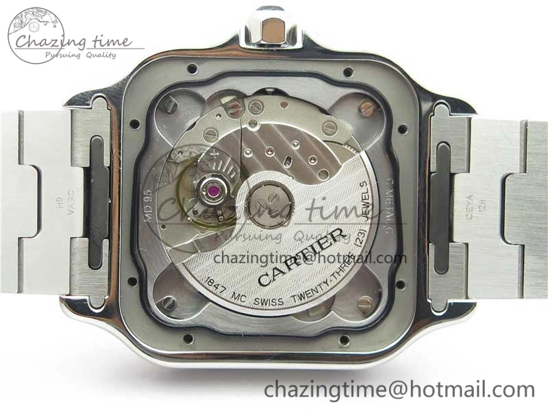 Santos de Cartier 40mm 2018 SS YG RXW 1:1 Best Edition White Dial on SS YG SmartLinks Bracelet MIYOTA 9015