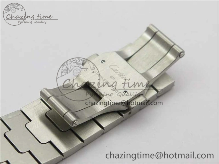 Santos de Cartier 40mm 2018 SS YG RXW 1:1 Best Edition White Dial on SS YG SmartLinks Bracelet MIYOTA 9015