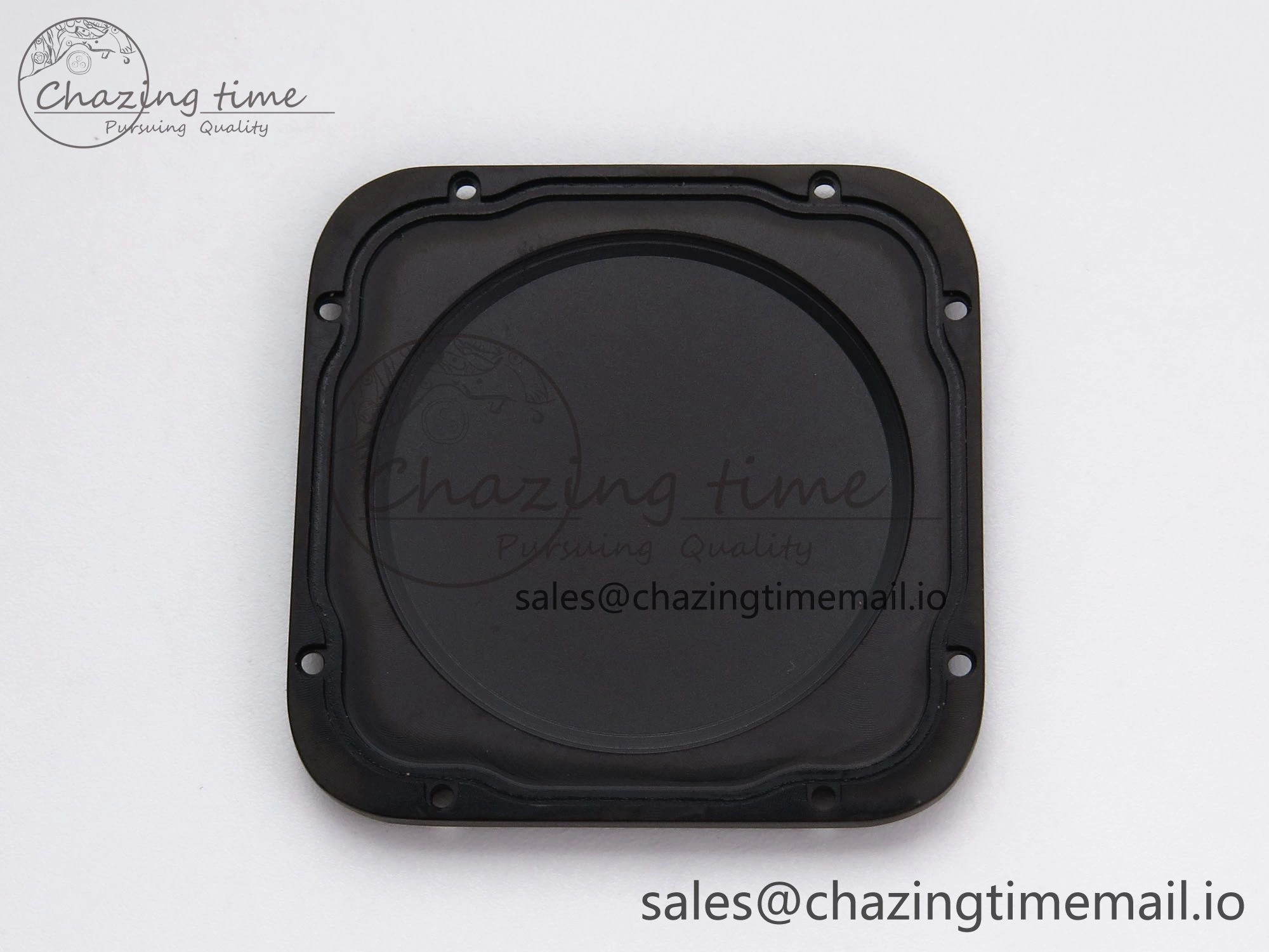 Santos de Cartier 40mm BVF 1:1 Best Edition Black Dial on Black Rubber Strap MIYOTA 9015