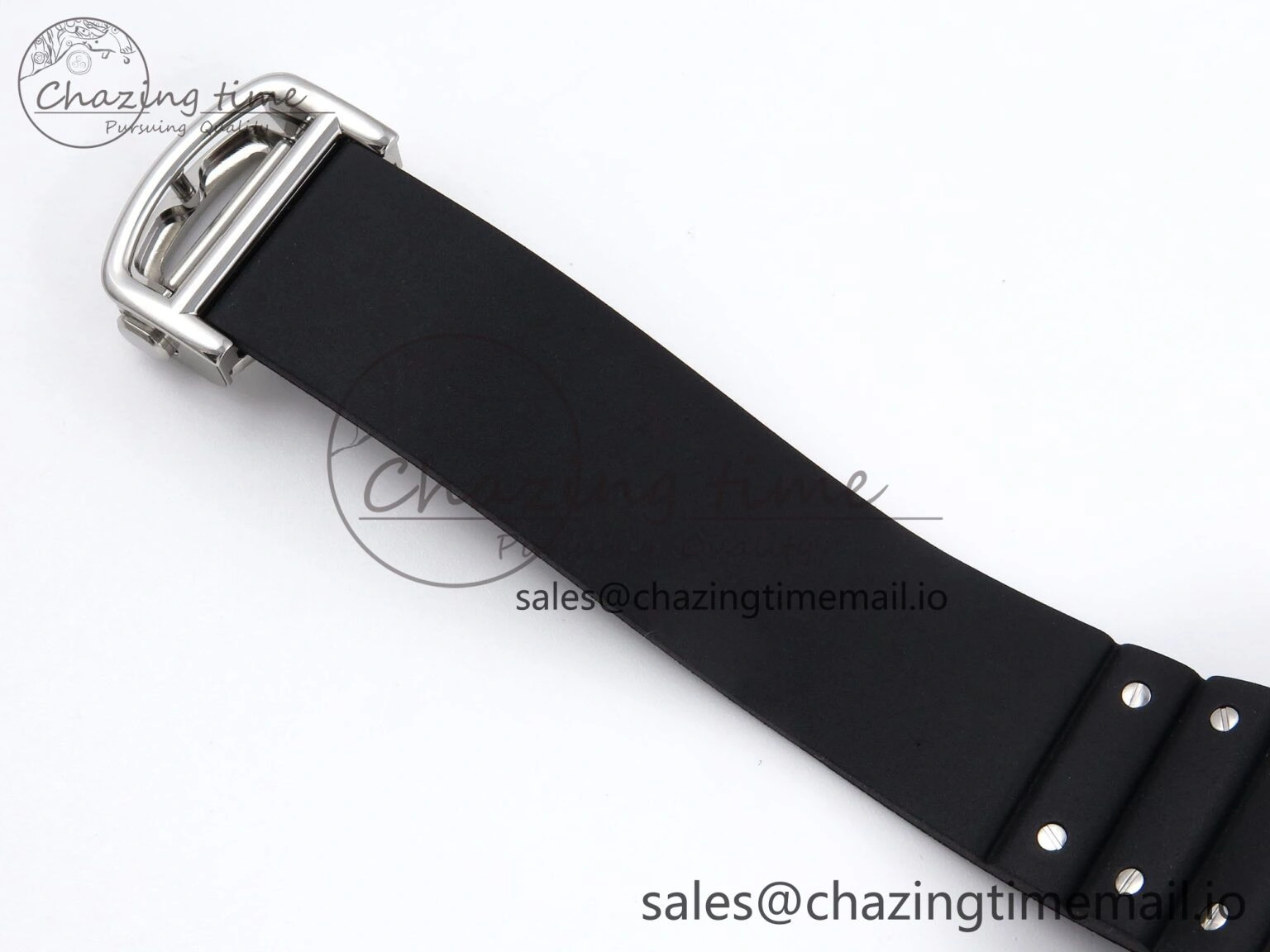 Santos de Cartier 40mm BVF 1:1 Best Edition Black Dial on Black Rubber Strap MIYOTA 9015