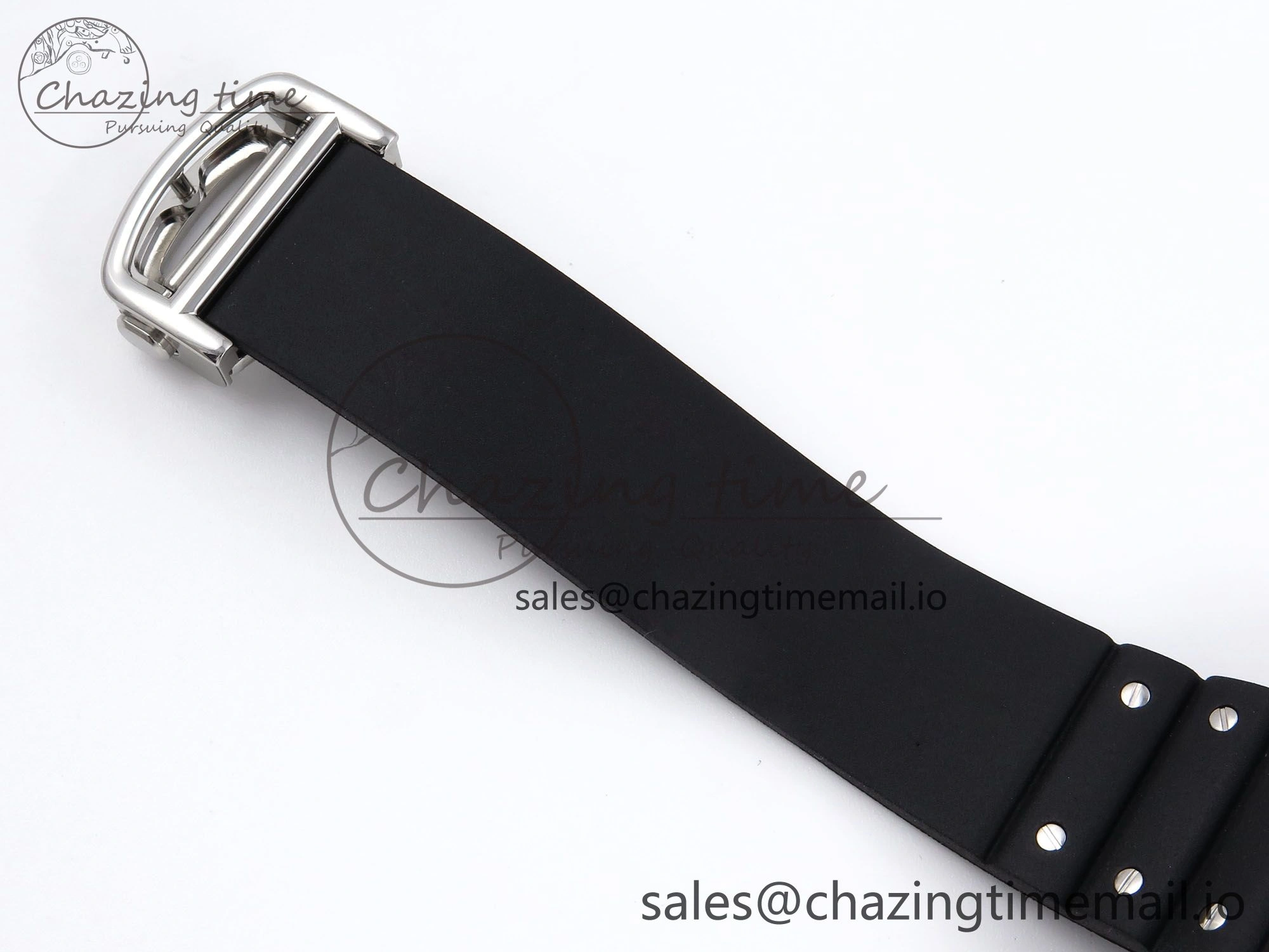 Santos de Cartier 40mm BVF 1:1 Best Edition Black Dial on Black Rubber Strap MIYOTA 9015