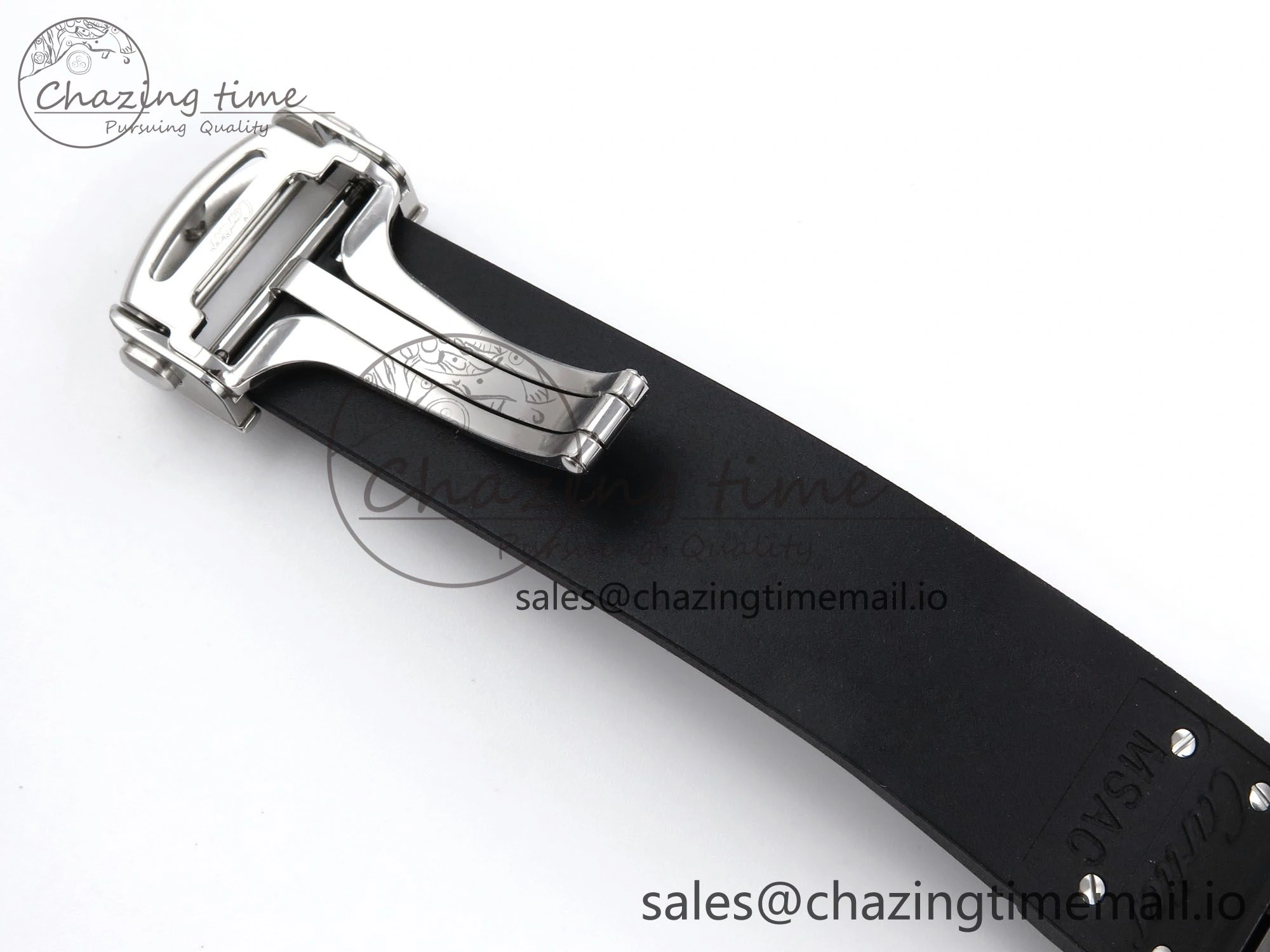 Santos de Cartier 40mm BVF 1:1 Best Edition Black Dial on Black Rubber Strap MIYOTA 9015