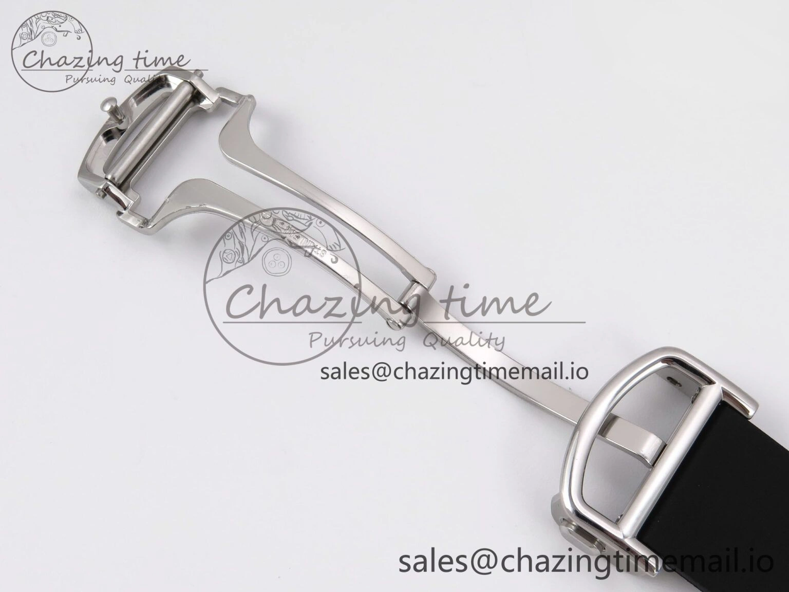 Santos de Cartier 40mm BVF 1:1 Best Edition Black Dial on Black Rubber Strap MIYOTA 9015